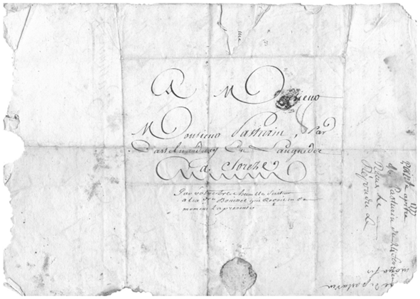 Lettre d’Alexandre Vincent Pasturin à son père